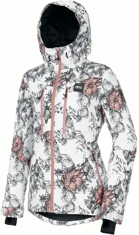 Populair Pluma Jkt W Peonies White