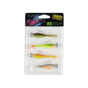 Fox Rage Loaded Softbaits Ultra UV Mini Fry Mixed (4 pcs) 7cm - Jighead 5g - Haak 1/0 Fabrieksprijs